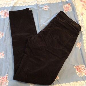AG Adriano Goldschmied Dark Brown Corduroy Pants